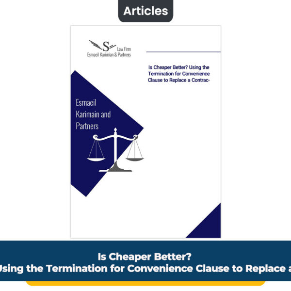 Is Cheaper Better? Using the Termination for Convenience Clause to Replace a Contractor